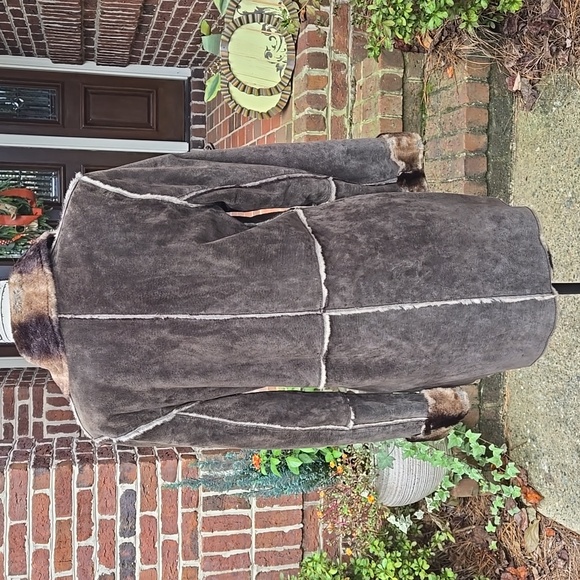 Marvin Richards Suede And Faux Fur Coat - Picture 5 of 14